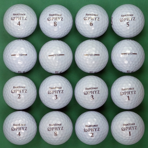그린피플,투어스테이지 PHYZ 파이즈 4피스 A-급 로스트볼 16개