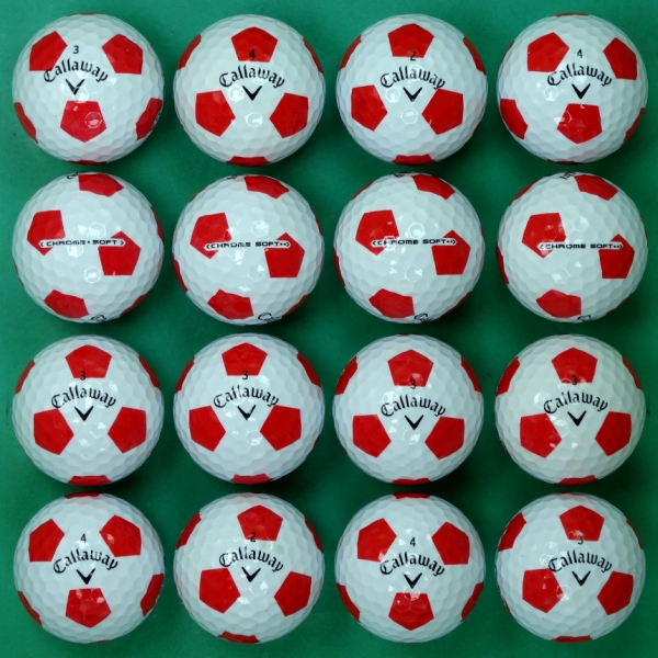그린피플,캘러웨이 크롬 소프트 트루비스 4피스 A+급 로스트볼 16개