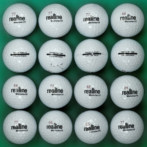 그린피플,리얼라인 몬스터IV 화이트 3피스 B+급 로스트볼 16개