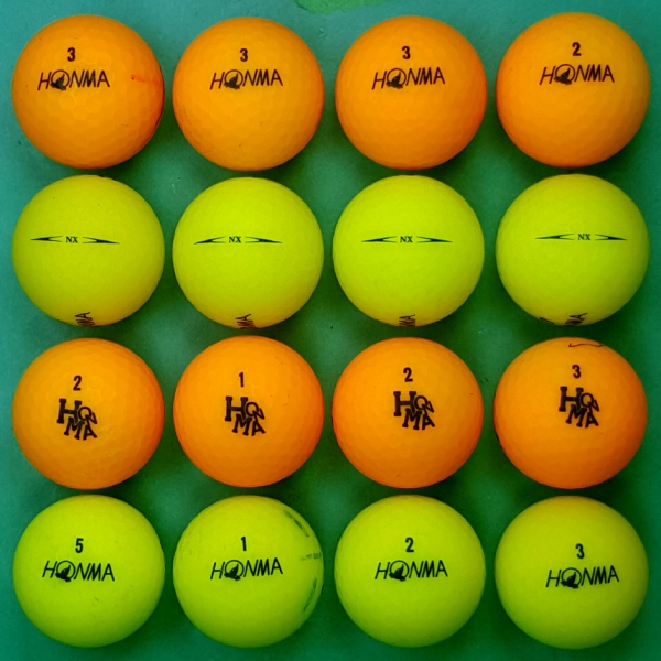 그린피플,혼마 NX 컬러혼합 고반발 3피스 B+급 로스트볼 16개