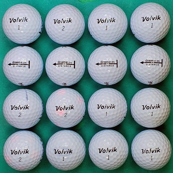 그린피플,볼빅 NEW 그린 80 화이트 2피스 A-급 로스트볼 16개