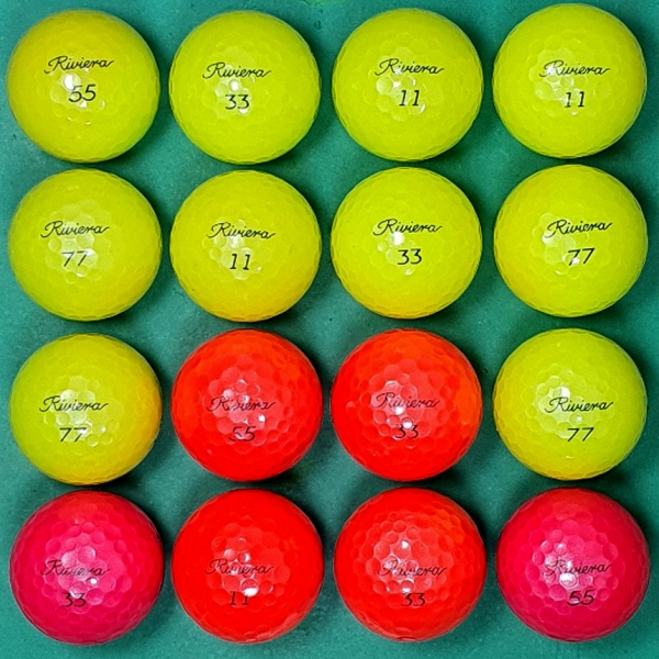 그린피플,리비에라 (RIVIERA) 컬러혼합 2피스 A-급 로스트볼 16개