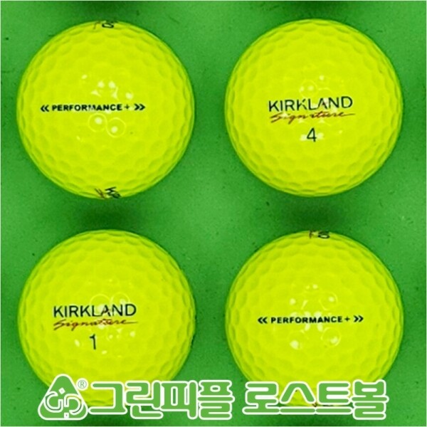 그린피플,커클랜드 시그니처 퍼포먼스 옐로우 3피스 A급 로스트볼 16개