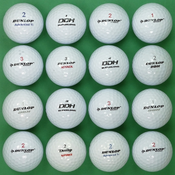 그린피플,[SALE] 던롭 시리즈 혼합 2피스 A급 로스트볼 32개(16개X2팩)